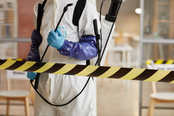 Professional Biohazard Cleanup technician working in Orchard, TX